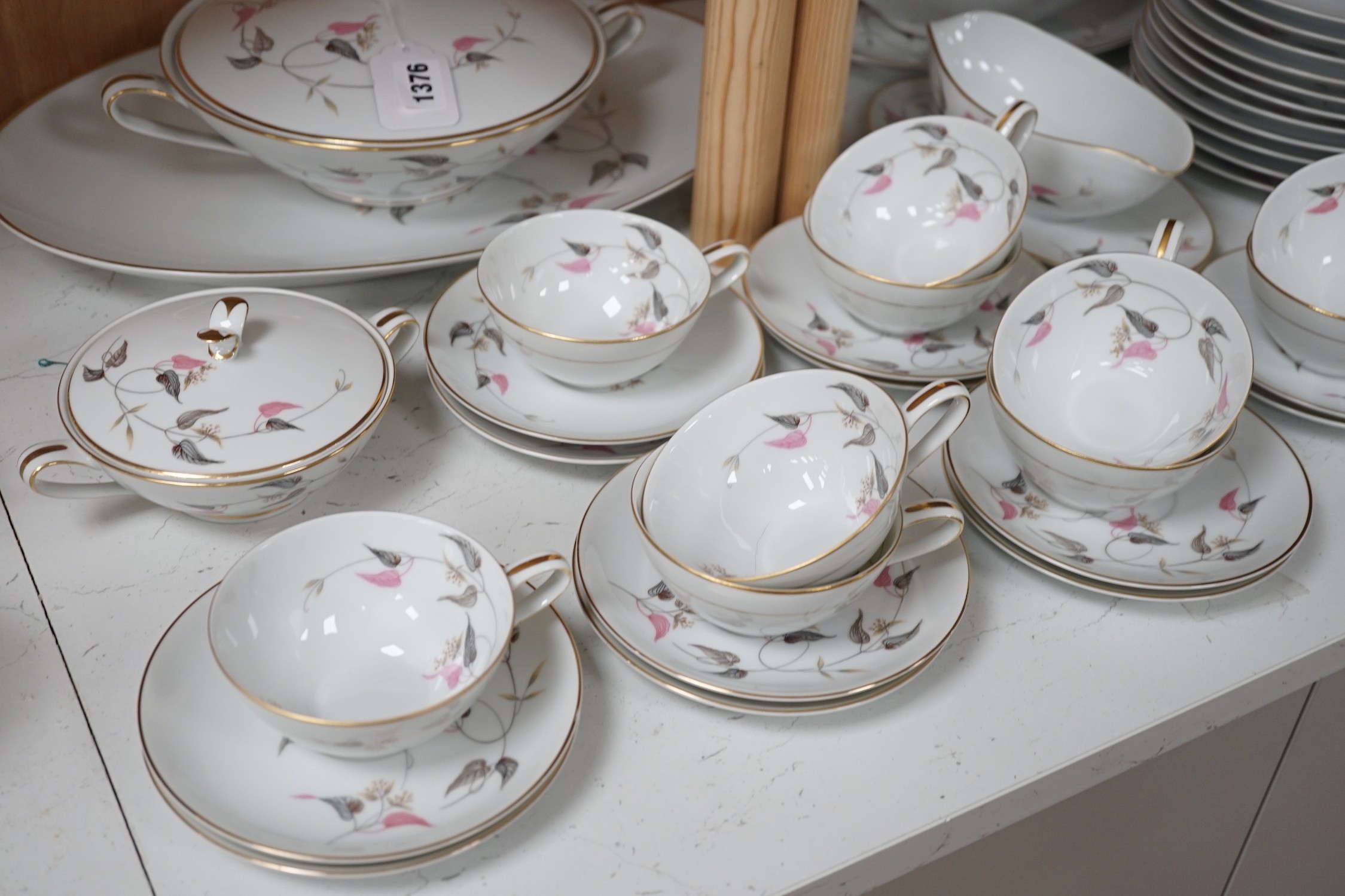 An extensive Noritake Arden pattern dinner and tea service, No. 5063